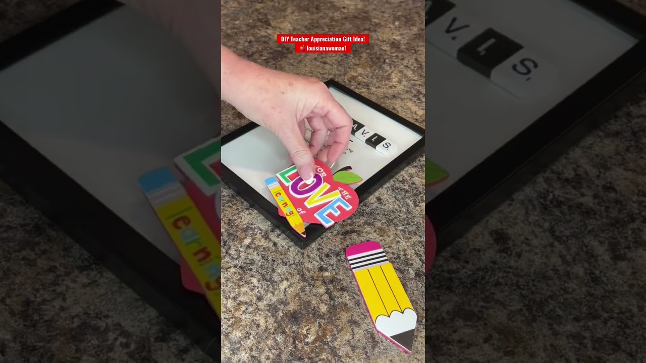 DIY Teacher Appreciation Gift Idea! 🍎 #shorts