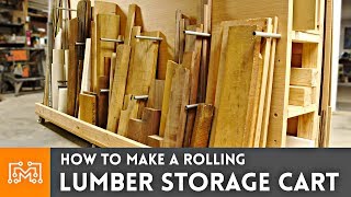 How to Make a Rolling Lumber Storage Cart // Woodworking | I Like To Make Stuff