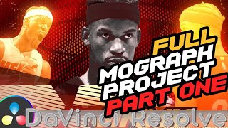 Miami Heat Motion Graphic Project - Part 1 - DaVinci Resolve Fusion