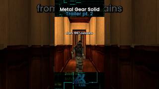 Did you Know? Metal Gear Solid Trailer Two #metalgearsolid