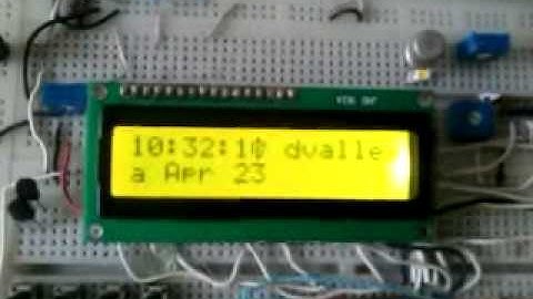 LCD : CLOCK  & CALENDAR ( WITH YOUR NAME / INC NAME ) !