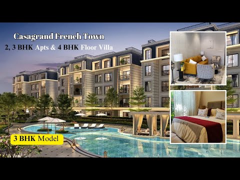 Casagrand French Town | at Kovilancheri | 2, 3 BHK Apts & 4 BHK Floor Villa|📞+91 7550098989.
