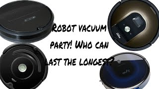 Robot Vacuum party! Who can last the longest?