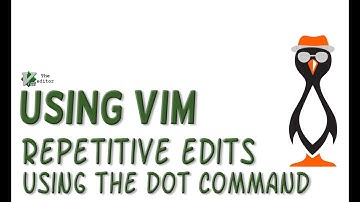Using the VIM dot command for crazily quick edts