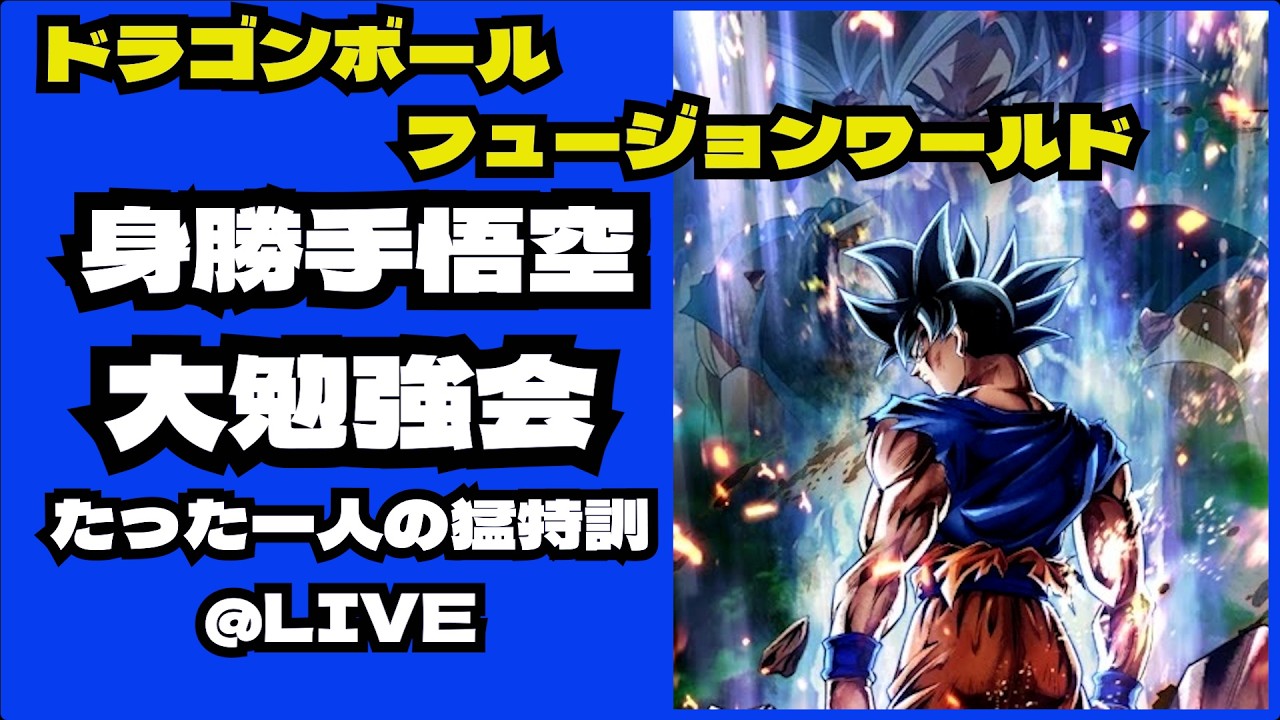 DBFW】青身勝手悟空大勉強会 たった一人の猛特訓 初日【ドラゴンボール