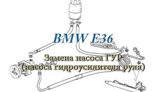 Замена насоса гидроусилителя руля (ГУР) BMW E36 Замена насоса гидроусилителя руля (ГУР) BMW E36