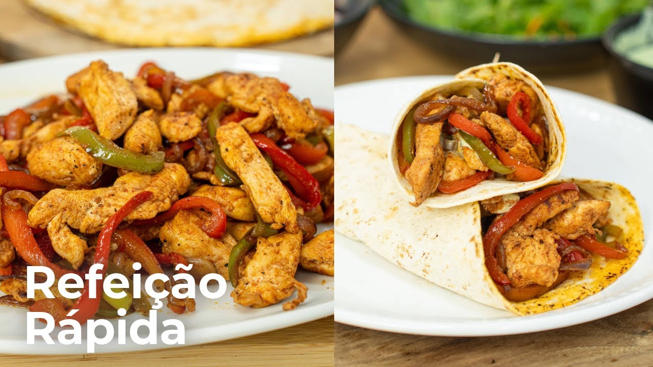 Receita Rápida e Saudável: WRAPS de Frango com Molho de Salsa 🥗✨