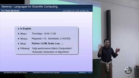 Scientific Computing 1