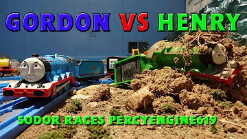 Tomy Sodor Races: Gordon vs Henry Race 2