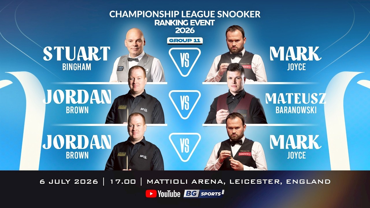 LIVE🔴 : Championship League Snooker Ranking Event 2026 – Group 11 Session 1