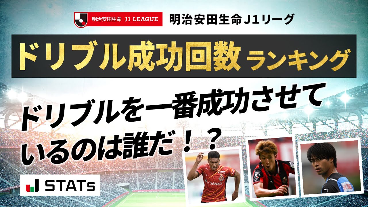 J1リーグのドリブル成功回数ランキングに金子拓郎選手がランクイン コンサデコンサ Consa De Consa