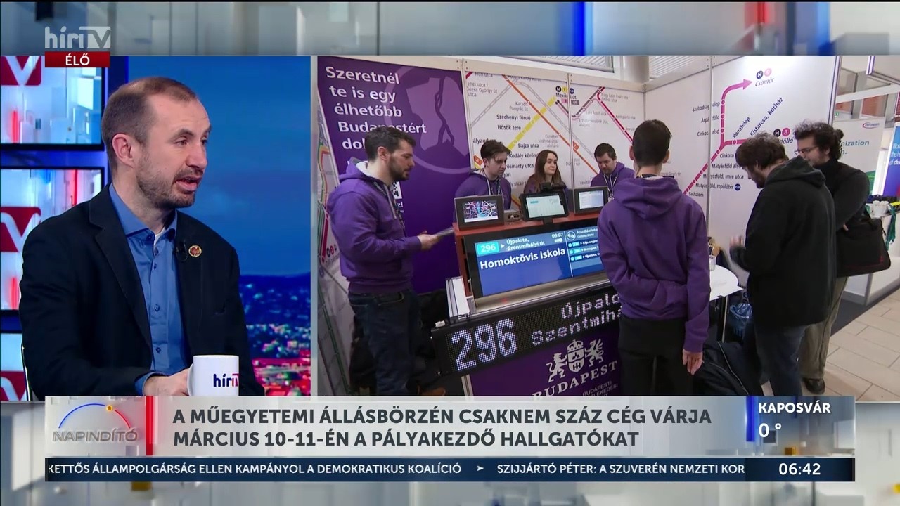 A Műegyetemi Állásbörzén csaknem száz cég várja a pályakezdő hallgatókat - HírTV