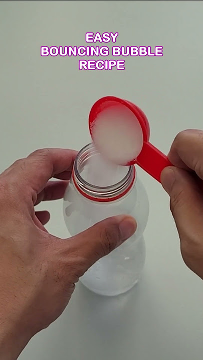 How To Make Bouncing Bubbles At Home