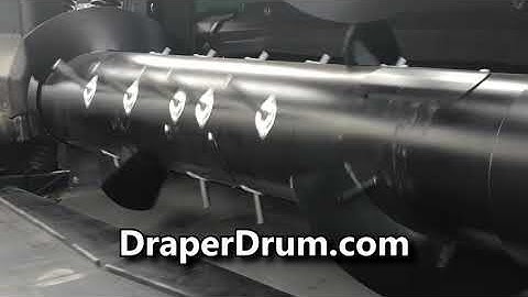 Draper Drum: Heavy Duty Auger Drum Replacement for MacDon Headers
