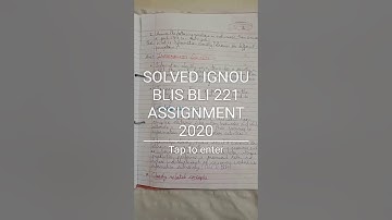 BLI 221 IGNOU Solved assignment 2019-20 JULY |  Free and complete | solved assignment in English