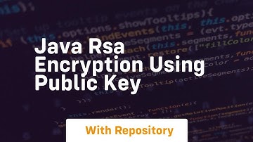 java rsa encryption using public key