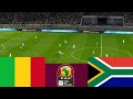 Mali 2 vs 0 South Africa. 2024 CAF Africa Cup of Nations Full match - Video game simulation PES 2021