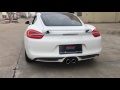 Porsche New Cayman modified RES Racing intelligent variable valve exhaust pipe