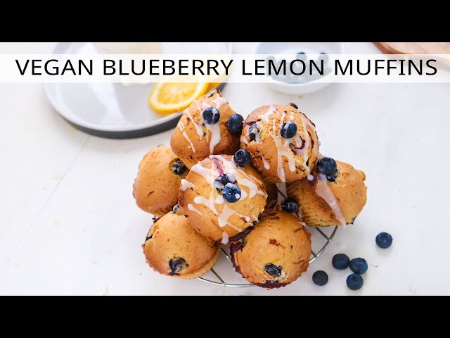 Vegan Blueberry Lemon Muffins