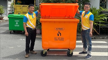 Hướng dẫn lắp ráp thùng rác nhựa công nghiệp 1100 lít