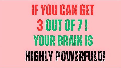 IF YOU CAN GET 2 OUT OF 20! YOUR BRAIN IS HIGHLY POWERFUL! | IQ PRO | Extreme General Knowledge Quiz