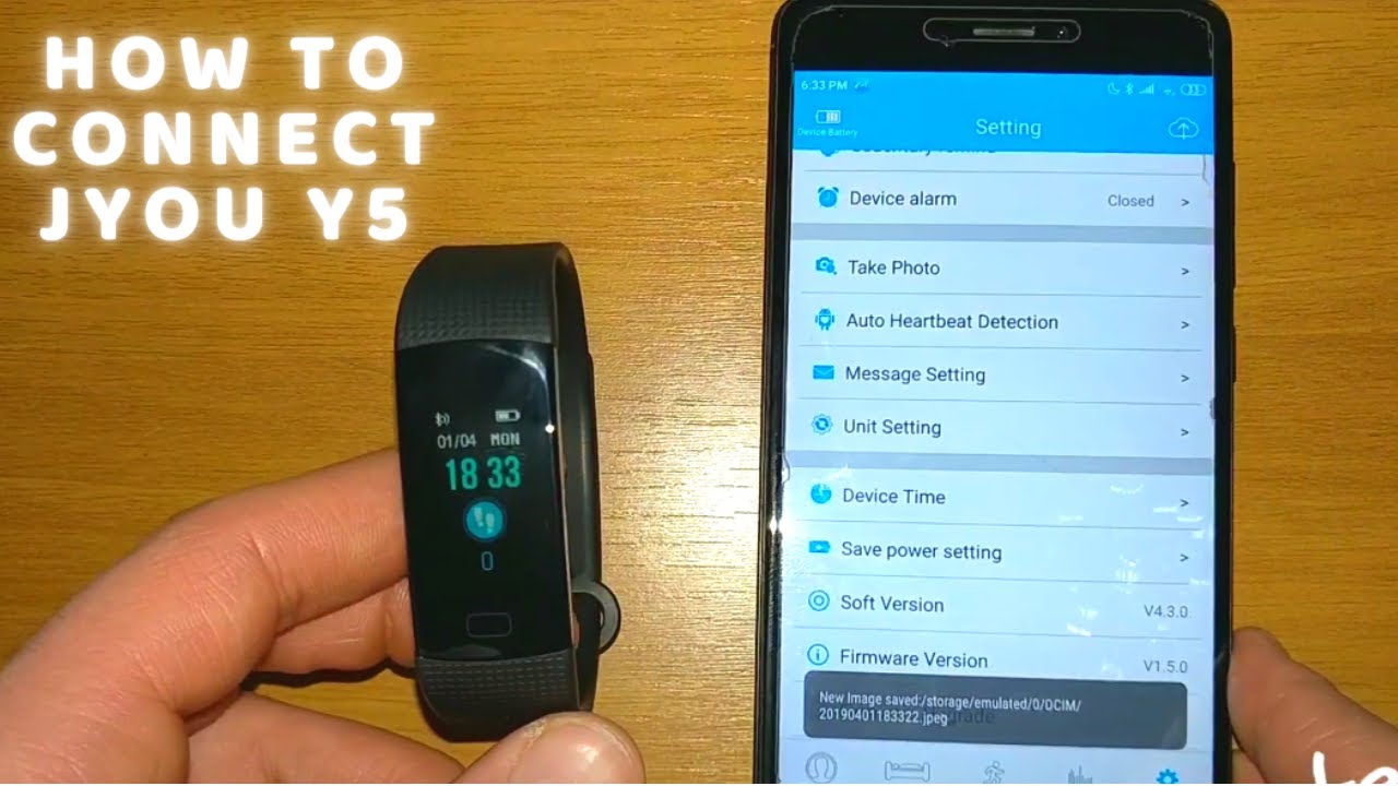 How to connect Jyou Y5 with JYou app in Android phone Smart Band Wristband  Smart Bracelet - YouTube