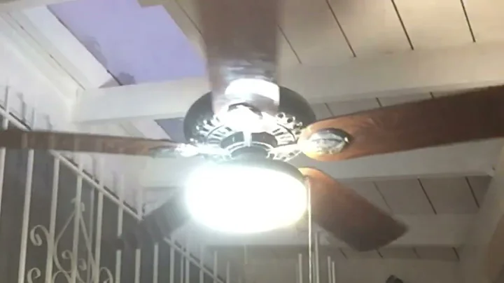 52" Hunter 2nd Century Original Ceiling Fan (Before Restoration, Old Video)