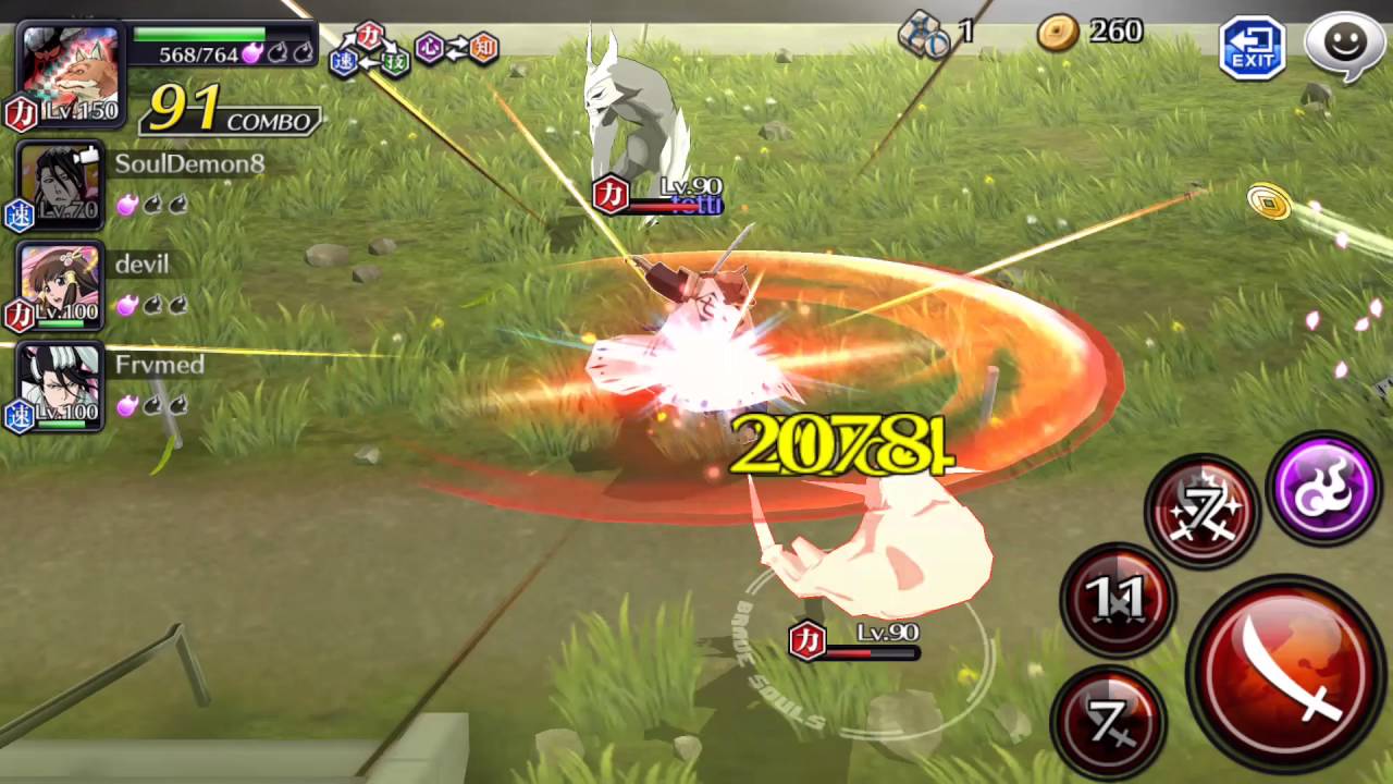 Bleach Brave Souls - Hachigen Co Op fight