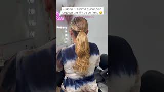 When your client wants long hair for the weekend ? | Extended Ponytail