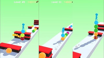 Very Satisfying Mobile Game Stack Rider 3D ! New Level 45 To 55 #stackrider3d #ariyansnax