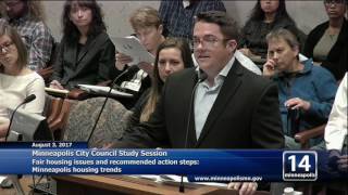 August 3, 2017 Minneapolis City Council Study Session