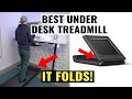 The BEST under desk treadmill for a sit stand desk - IT FOLDS!! (Full Review)