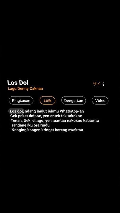 Deni Caknan - Dj Los Dol ( Lirik ) #short #music #dj #lyrics