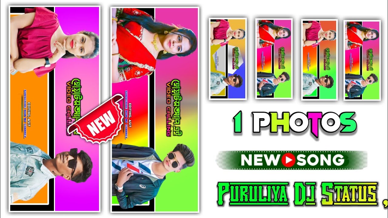 2 photo new style colour lighting tanding status editing puruliya song status editing alight motion