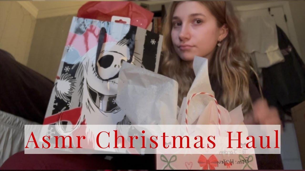 Покупка рождественских подарков в стиле ASMR