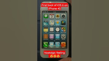 First boot of IOS 6 on iPhone 4S | Nostalgic Feeling | 😍😍😍