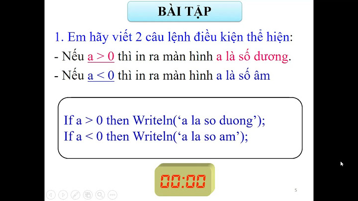 Bài tập câu lệnh điều kiện lớp 8 năm 2024