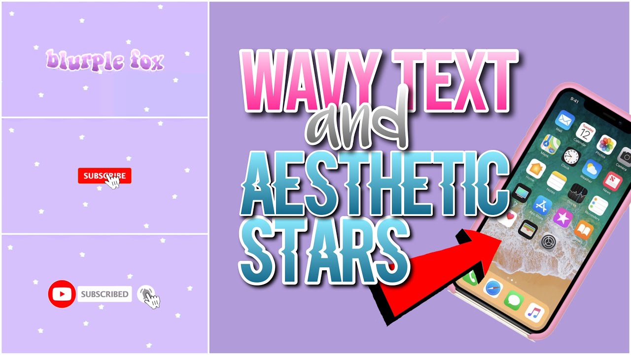 How to make an Aesthetic Intro *with wavy text and stars