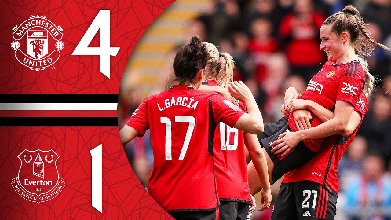 Video highlights for Manchester United Women 4-1 Everton Women