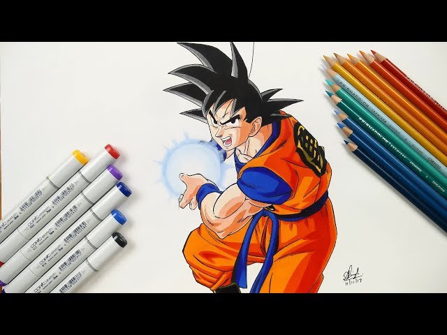 Goku NEW FORM Kamehameha! Speed Draw, goku ultra HD wallpaper