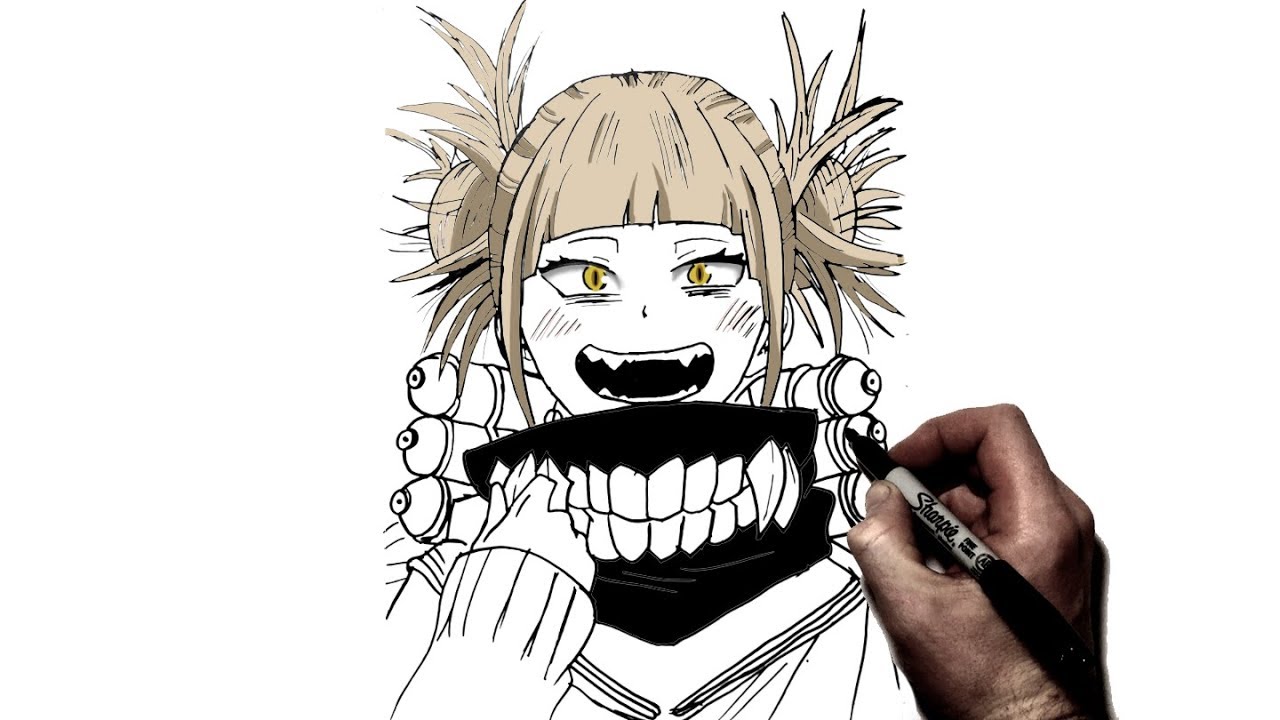 How To Draw Toga Step By Step My Hero Academia Youtube