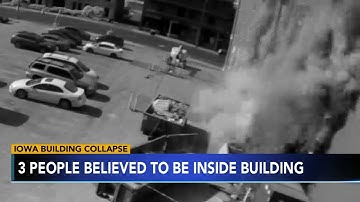 New video shows moment Iowa apartment building partially collapsed