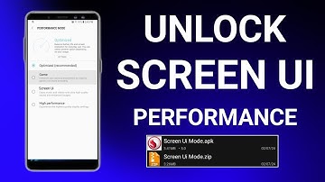 Unlock Screen Smooth Ui Performance Mode | Max FPS Fix Lag - No Root