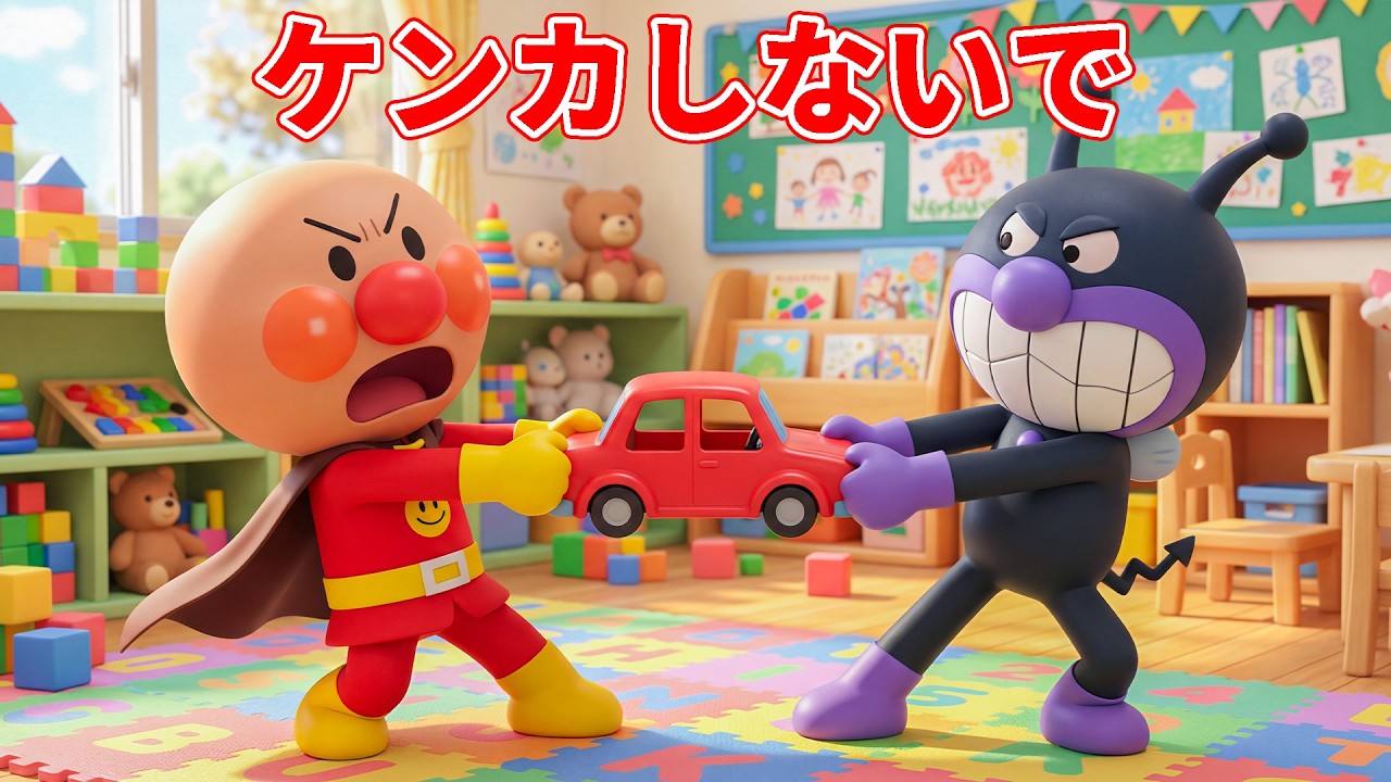 💥 ケンカしないで 😫 ケンカばかり してないで〜 🌈 ようちえんのアンパンマン 🏫 アンパンマンたちのにこにこ幼稚園生活 💦 赤ちゃんが喜ぶ歌 💖 子供の歌 #アンパンマン #anpanman