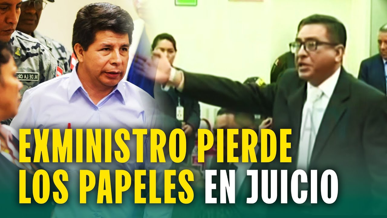Exministro pierde los papeles en pleno juicio de Pedro Castillo