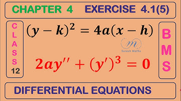 EXERCISE 4.1(5)-CLASS 12-BUSINESS MATHS - CHAPTER 4- DIFFERENTIAL EQUATIONS - Suresh Maths