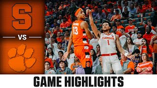 Syracuse vs. Clemson Men's Basketball Highlights (2022-23)