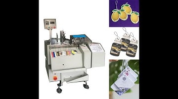 automatic tag threading  knotting machine