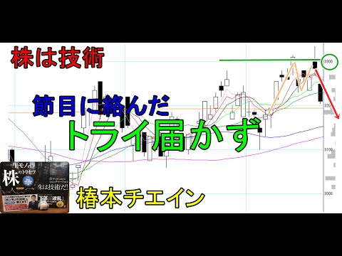 株は技術　節目に絡んだ「トライ届かず」で下落を狙う　ショットガン投資法　椿本チエイン　〔第1135回〕