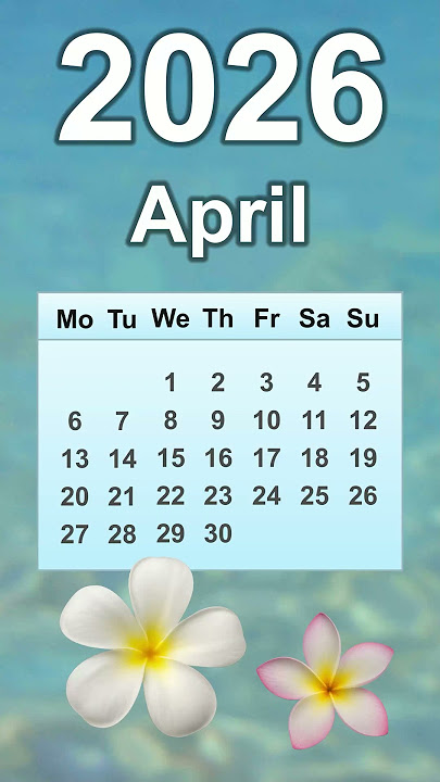 April 2026 Calendar
